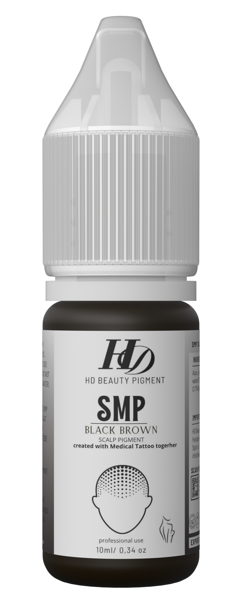 HD Scalp Black Brown pigment 10ml